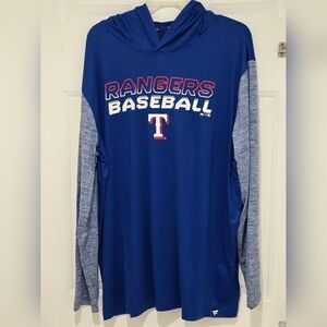 Rangers Baseball Blue Hoodie